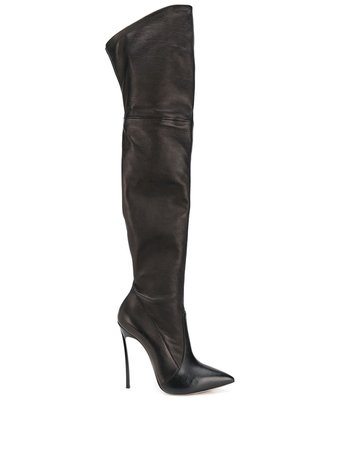 Casadei blade thigh-high boots black 1T000D125HHNAGU - Farfetch