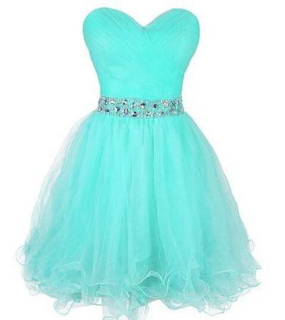 New Hot Cute Short Tulle Sweetheart Beaded Waist Ball Gown Short Prom Dress Graduation Gown Light Blue Homecoming Dresses · Dresscomeon · Online Store Powered by Storenvy
