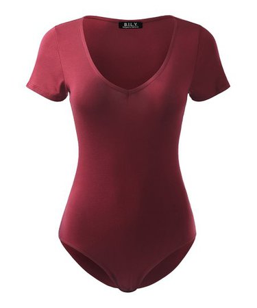 T-Shirt Bodysuit (Burgundy)
