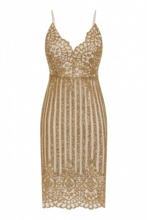 NAZZ COLLECTION KIMBERLEY SPARKLE GLITTER WHITE & GOLD VICTORIAN MIDI DRESS - Nazz Collection