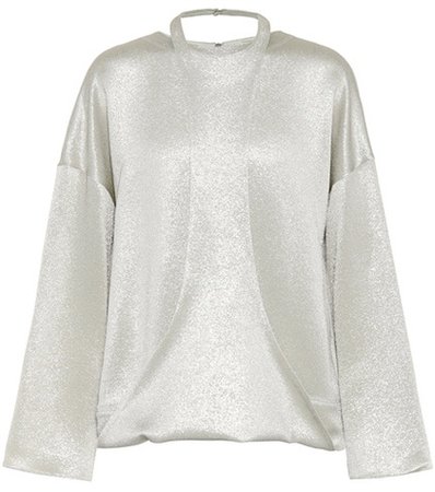 Hammered lamé top