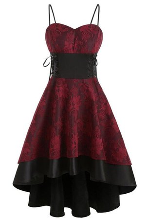 black and red dress