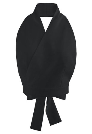 Tie Waist Halter Crop Top in Black - Retro, Indie and Unique Fashion