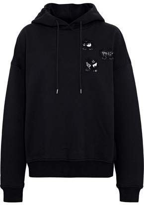 Embellished French Cotton-terry Hoodie