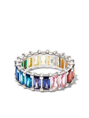 Hatton Labs Rainbow Crystal Band Ring - Farfetch