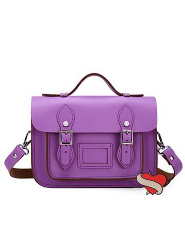 British Messenger Bag Purple