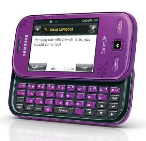 samsung trender slider phone purple