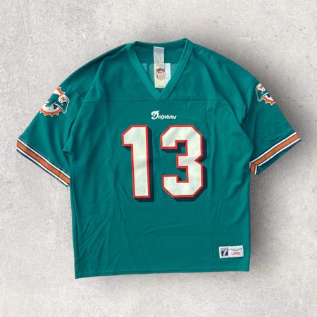 Vintage Miami Dolphins Dan Marino 90s NFL Football... - Depop