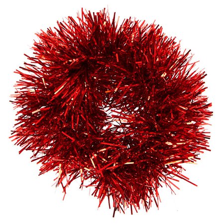 Medium Tinsel Hair Scrunchie - Red | Claire's US