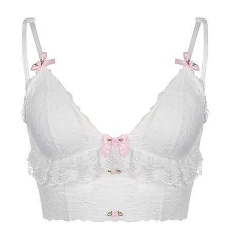 Rosebud Nymphette Angelcore Fairycore Crop Top French Kawaii Babe
