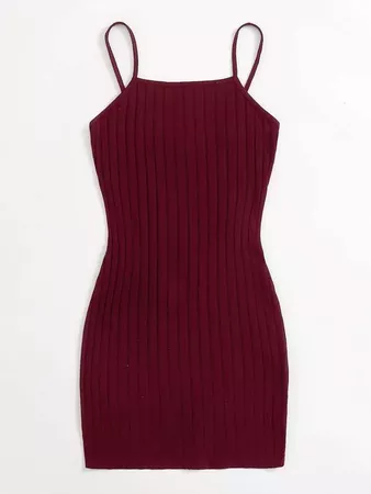 SHEIN Rib Knit Bodycon Dress | SHEIN USA