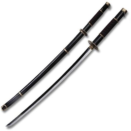 Black Handle Katana Sword