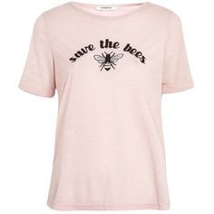 'Save the Bees' Slogan T-Shirt by Glamorous