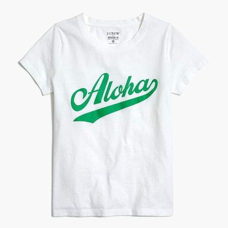 Aloha" graphic T-shirt