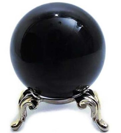 Black crystal ball