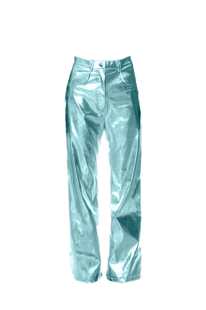 METALLIC DISCO Pants blue