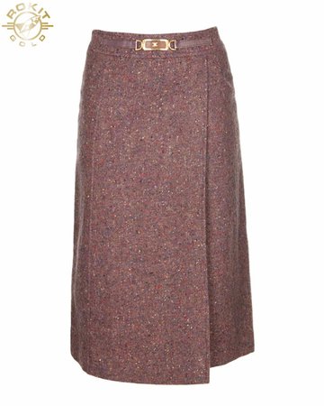 70s Celine Purple Midi Skirt - S Purple £95 | Rokit Vintage Clothing