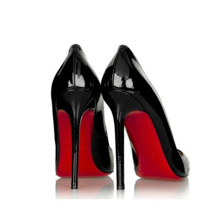 black thick heels red bottom - Google Arama