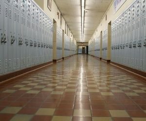 School - Hallway - Lockers - Aesthetic