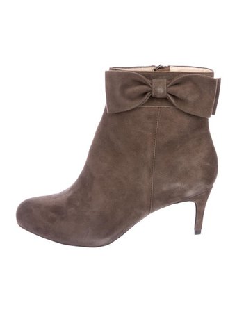 Kate Spade New York Suede Bow Boots - Shoes - WKA107895 | The RealReal