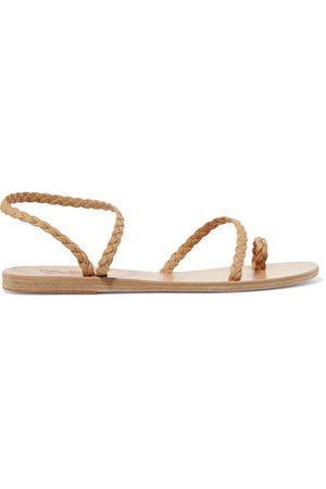 Ancient Greek Sandals | Eleftheria braided leather sandals | NET-A-PORTER.COM