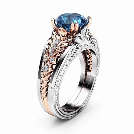 925 prata esterlina cor incrustada safira zircão anel de prata noivado jóias anillos de matrio safira bizuteria|Anéis| - AliExpress