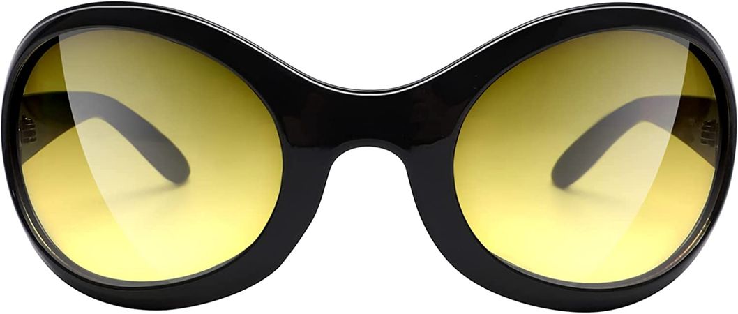 Amazon.com: GUVIVI Oversized Fashion Sunglasses for Women Men Wrap Around Classic Oval Sun Glasses Ladies Shades  : Clothing, Shoes & Jewelry