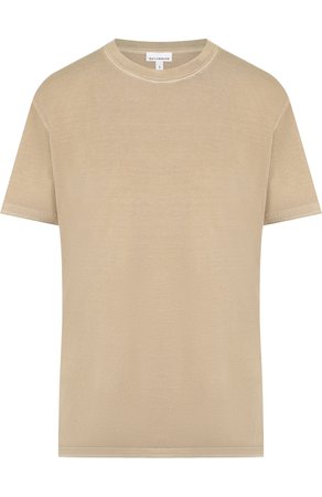 Женская бежевая хлопковая футболка с круглым вырезом AECAWHITE — купить за 7995 руб. в интернет-магазине ЦУМ, арт. HALF SLEEVE TEE LIGHT