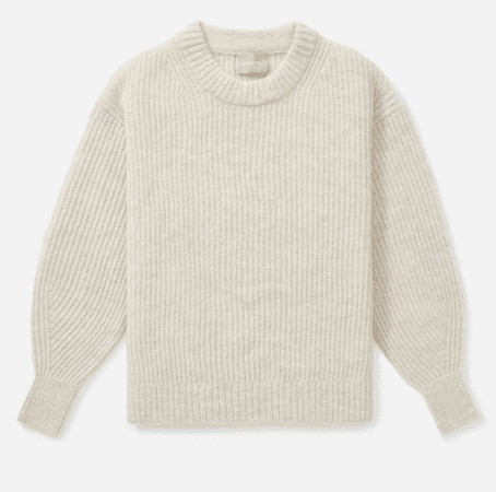 Everlane oatmeal alpaca sweater