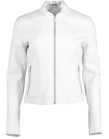 White and Silver Reversible Chapin Jacket | Marissa Collections