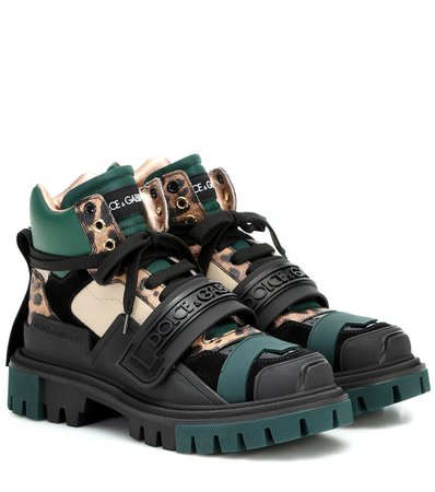 Trekking Leather Ankle Boots - Dolce & Gabbana | Mytheresa