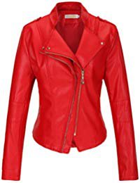 red women's leather jacket - Google Search