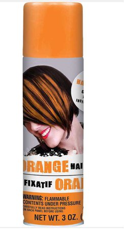 orange hair spray