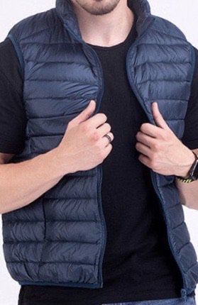 a puffy vest