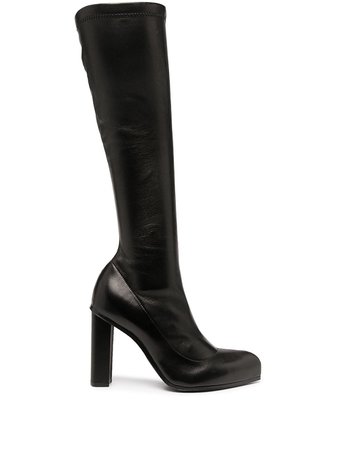Alexander McQueen knee-length Calf Leather Boots - Farfetch