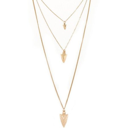 Gold Arrow Layer Necklace