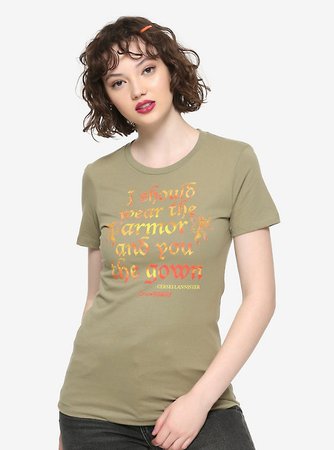 Game Of Thrones Cersei Armor & Gown Girls T-Shirt