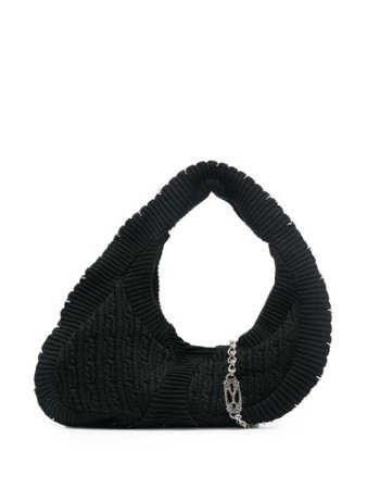 Yohji Yamamoto chunky knit tote bag black FDI07061 - Farfetch