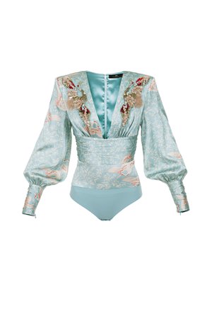 ELISABETTA FRANCHI Embellished Bodysuit