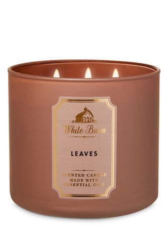 Leaves 3-Wick Candle - White Barn | Bath & Body Works