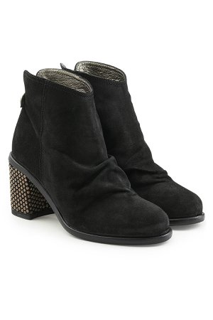 Robin Suede Ankle Boots with Embellished Heel Gr. IT 41
