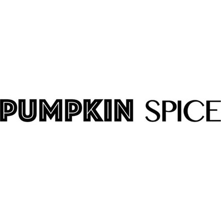 Pumpkin Spice text