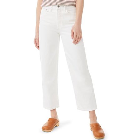 Free Assembly - Free Assembly Women's Cropped Wide Straight Jeans - Walmart.com - Walmart.com
