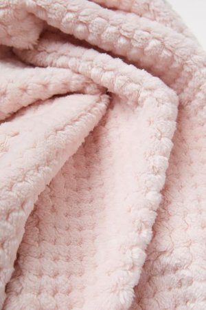 Fleece blanket - Light pink - Home All | H&M GB