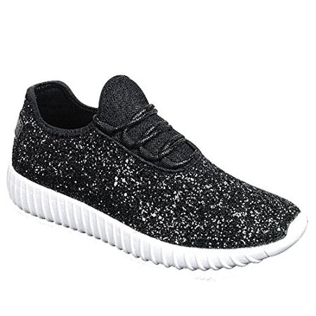 Amazon.com | Forever Link Women's Remy-18 Glitter Sneakers | Fashion Sneakers | Sparkly Shoes For Women | Fashion Sneakers