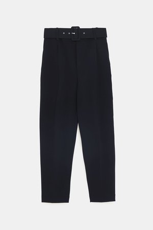 Zara belted trousers