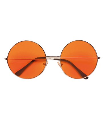 Orange Round Hippie Glasses