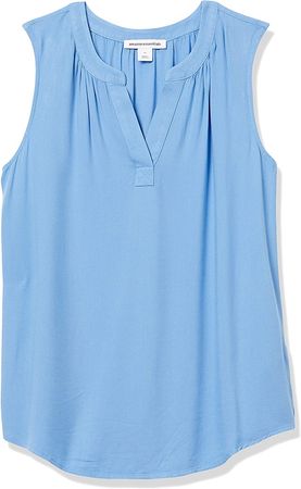 Amazon.com: Amazon Essentials Women's Sleeveless Woven Shirt : Clothing, Shoes & Jewelry