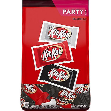 Kit Kat® Snack Size Assortment, Party Pack, 31.36oz - Dark Chocolate, Milk Chocolate, & White Creme | Party City