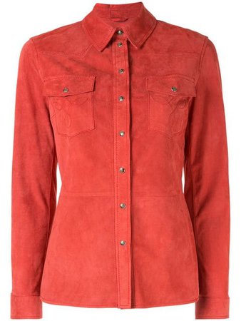 Desa 1972 leather shirt jacket
